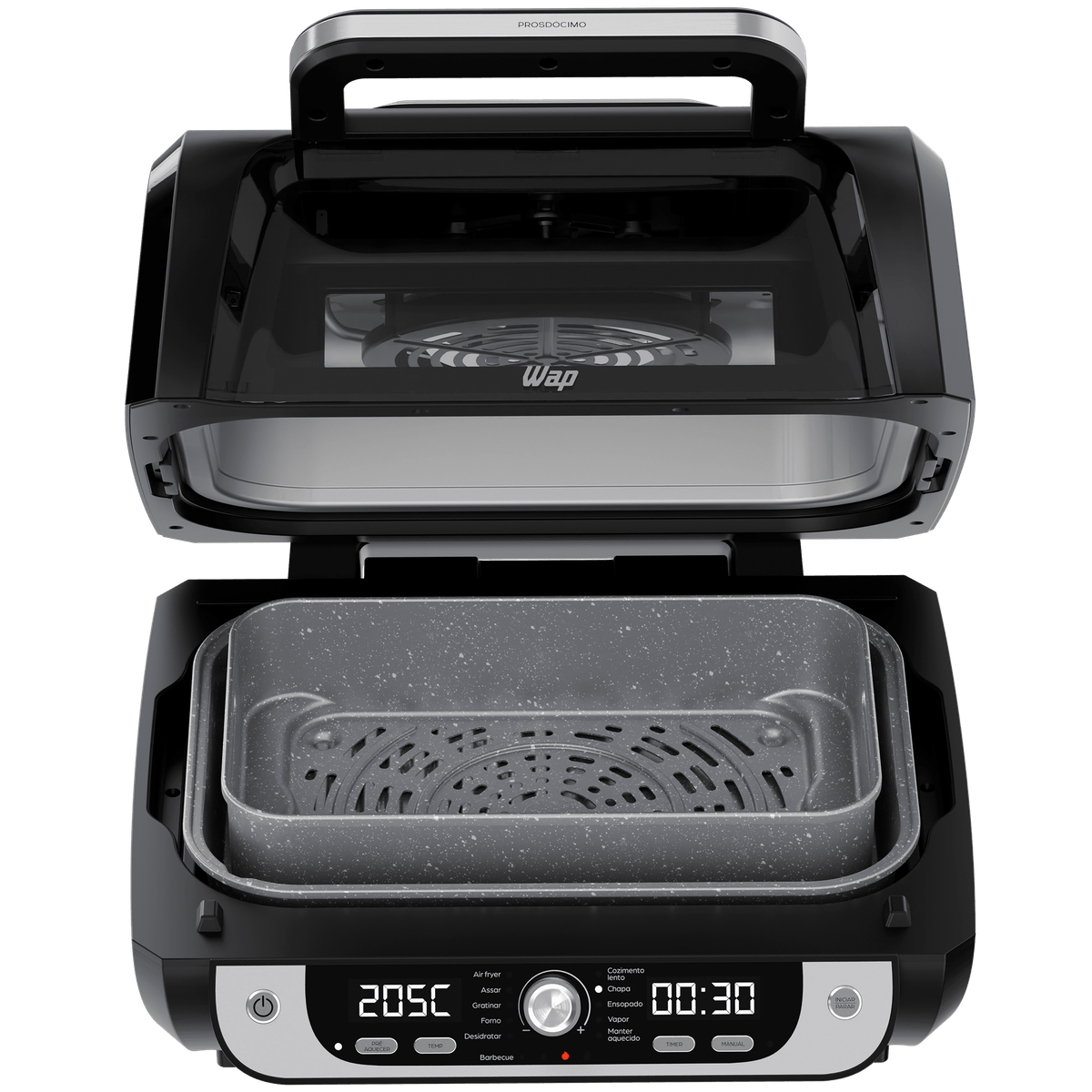 Fritadeira Elétrica WAP Air Fryer Barbecue Digital