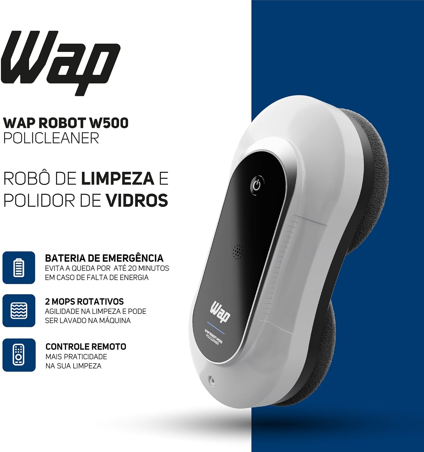 Robô de Limpeza WAP Robot W500 Policleaner
